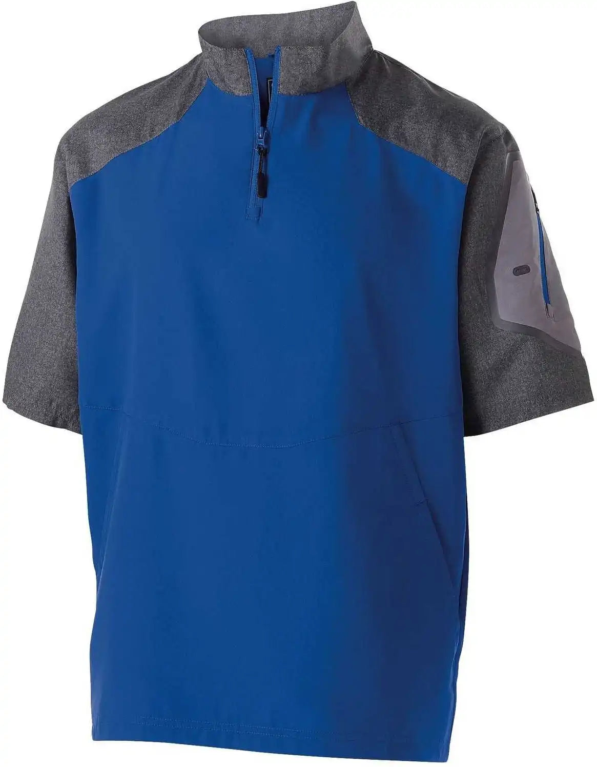 Holloway 229545 Raider Pullover Short Sleeve - Carbon Print Royal