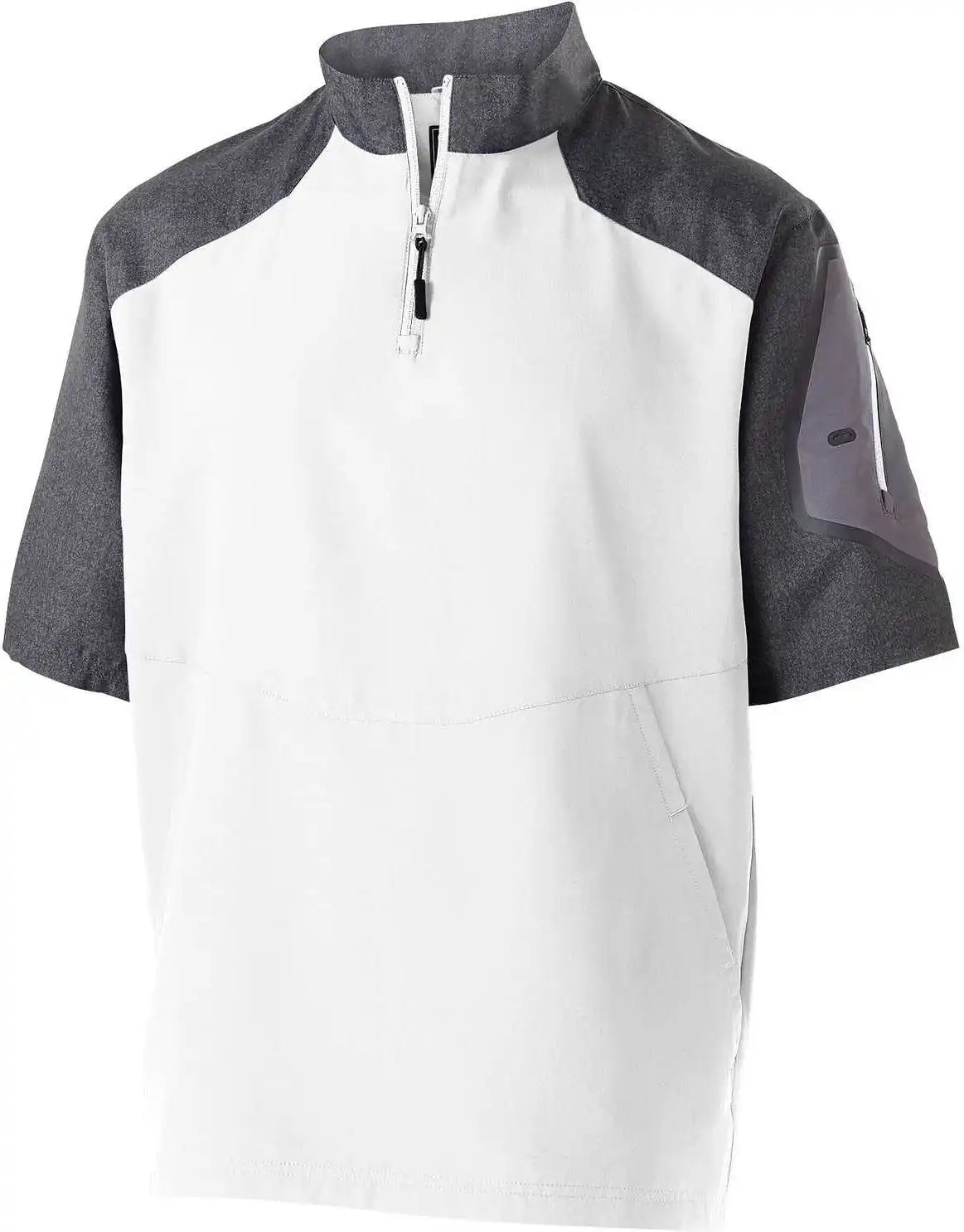 Holloway 229545 Raider Pullover Short Sleeve - Carbon Print White