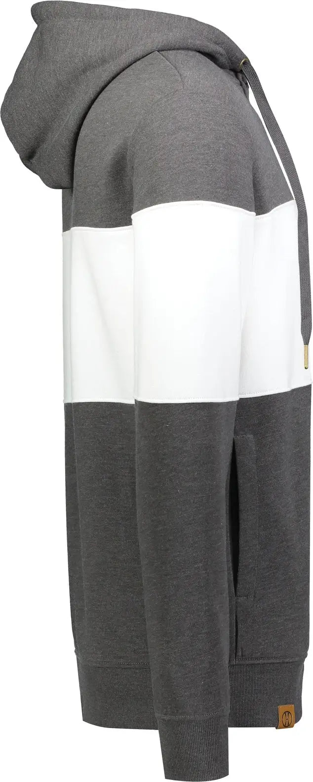 Holloway 229563 All-american Hoodie - Carbon Heather White