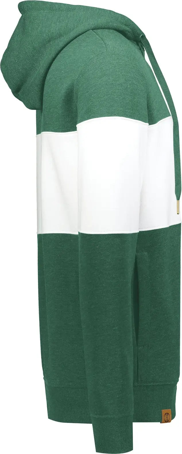 Holloway 229563 All-american Hoodie - Dark Green Heather White