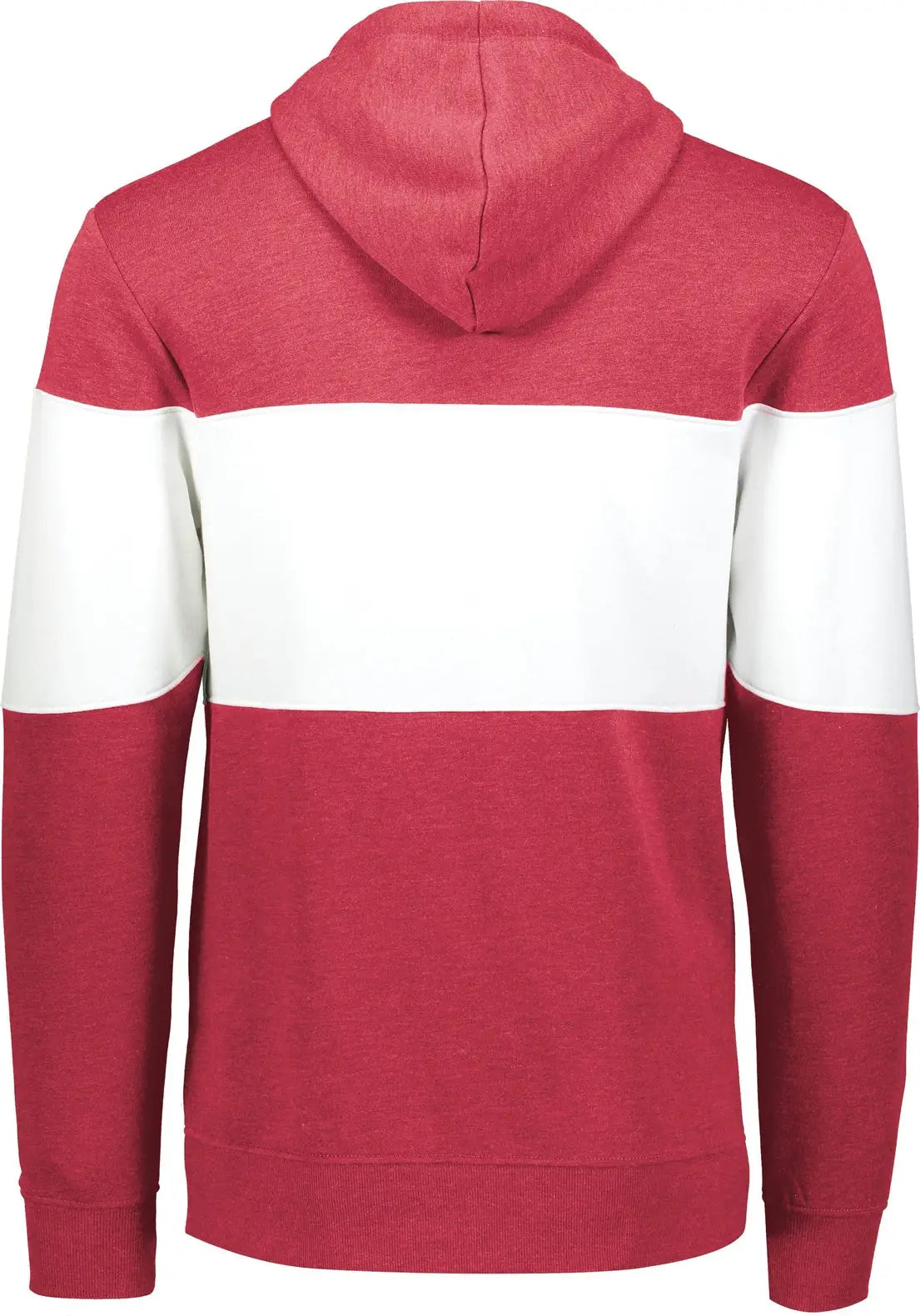 Holloway 229563 All-american Hoodie - Scarlet Heather White