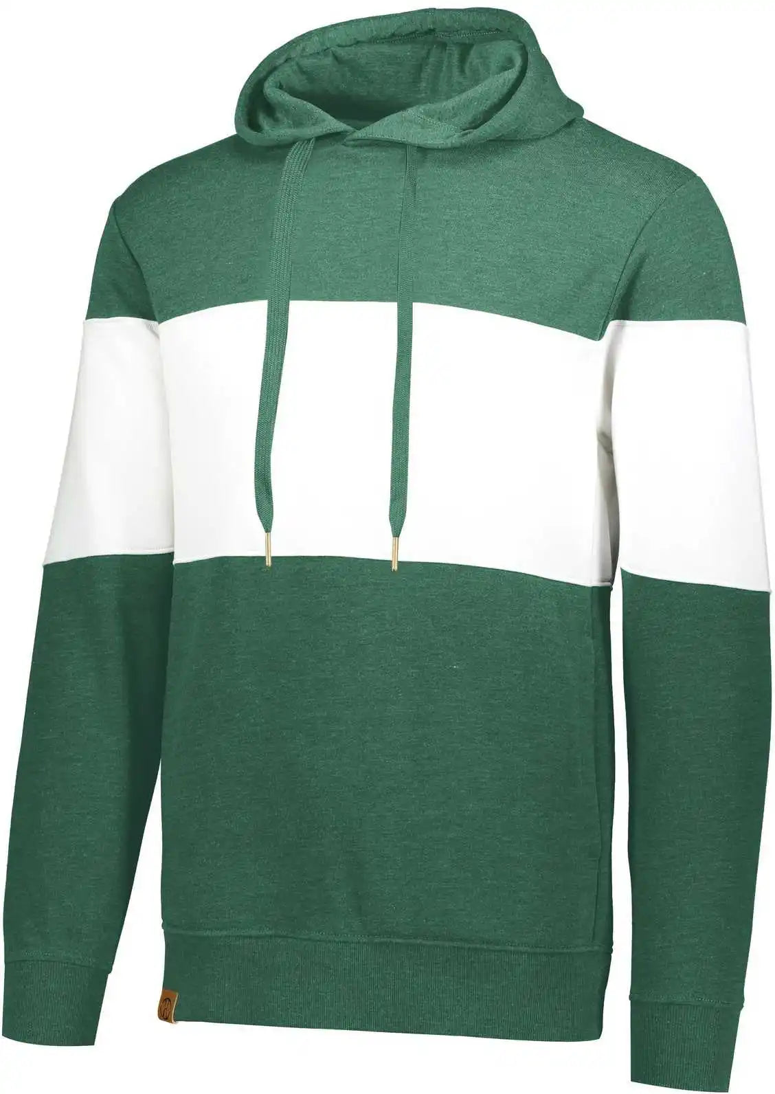 Holloway 229563 Ivy League Hoodie - Dark Green Heather White