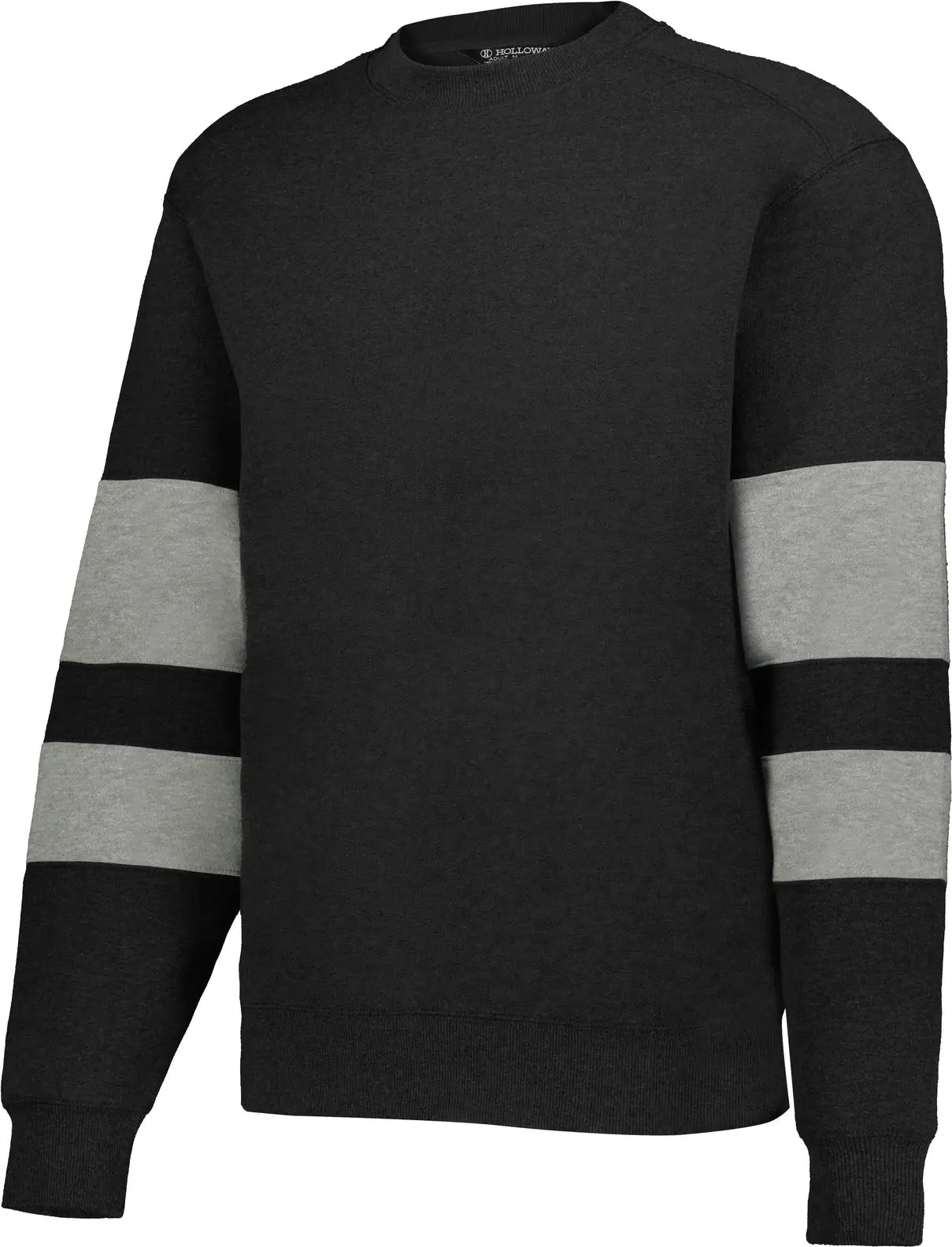 Holloway 229577 Jackson Way Crew Sweatshirt - Black Charcoal Heather - Dark Gray / Adult s