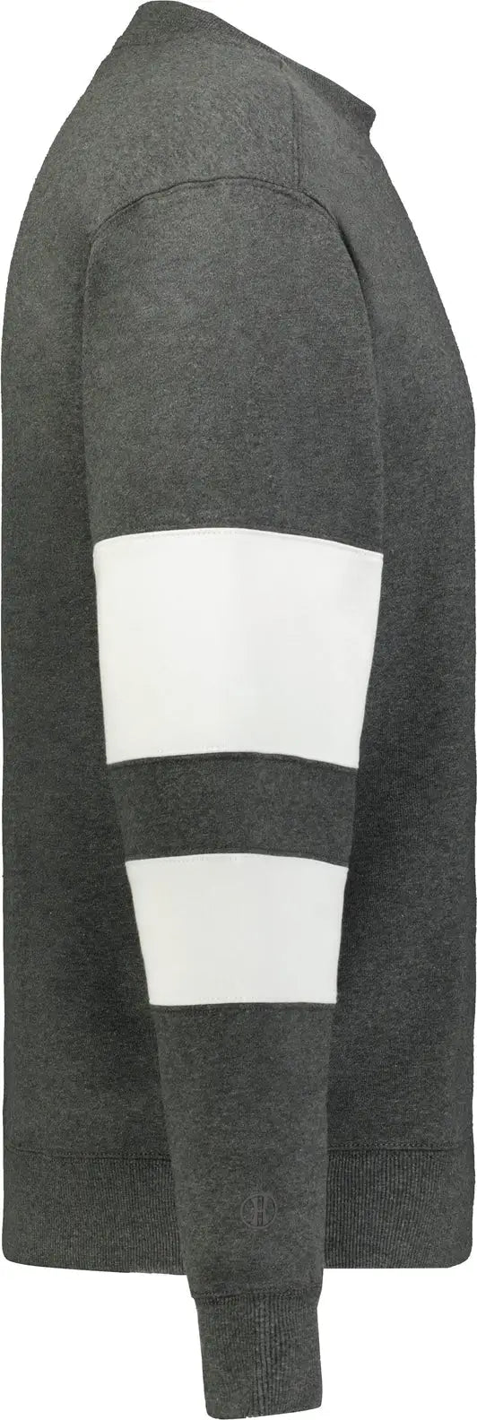 Holloway 229577 Jackson Way Crew Sweatshirt - Carbon Heather White