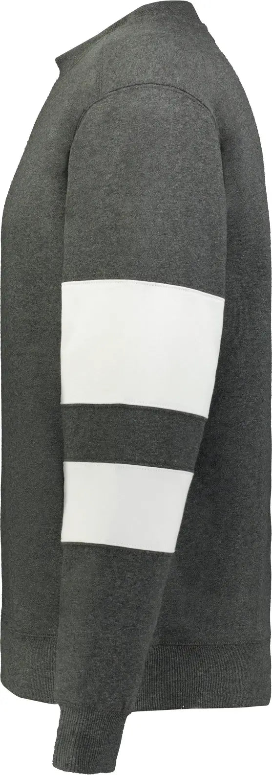 Holloway 229577 Jackson Way Crew Sweatshirt - Carbon Heather White