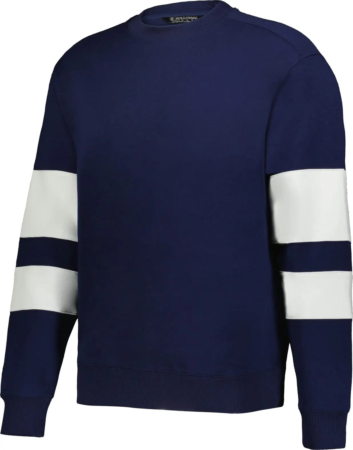Holloway 229577 Jackson Way Crew Sweatshirt - Navy White - Adult s