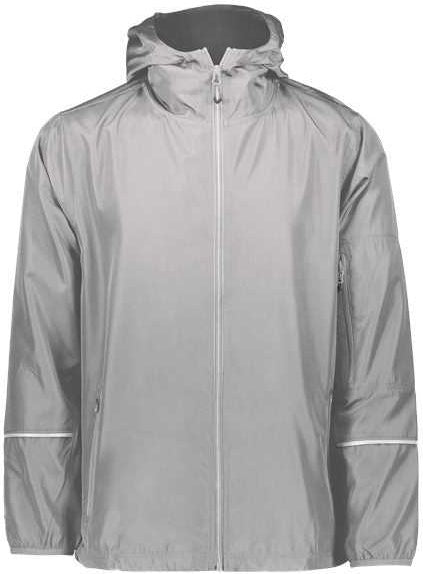 Holloway 229582 Packable Hooded Jacket - Athletic Gray