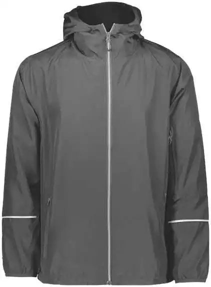 Holloway 229582 Packable Hooded Jacket Carbon