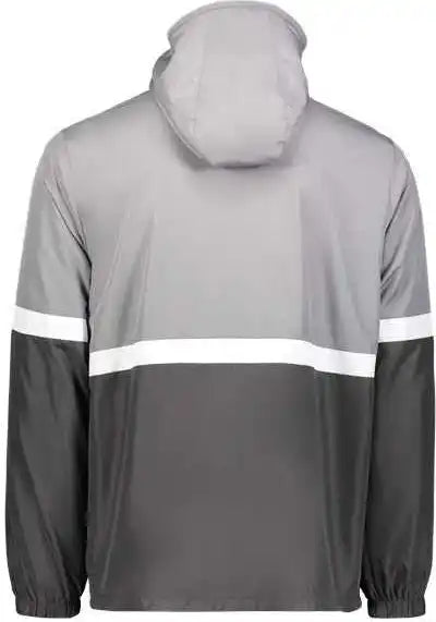Holloway 229587 Turnabout Reversible Hooded Jacket Athletic Gray Carbon
