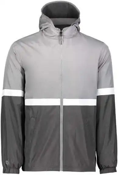 Holloway 229587 Turnabout Reversible Hooded Jacket Athletic Gray Carbon