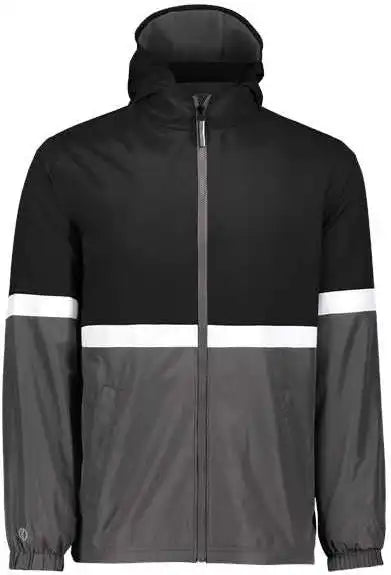 Holloway 229587 Turnabout Reversible Hooded Jacket Black Carbon