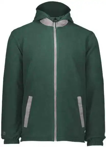 Holloway 229587 Turnabout Reversible Hooded Jacket - Dark Green Carbon