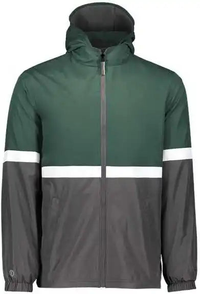 Holloway 229587 Turnabout Reversible Hooded Jacket - Dark Green Carbon