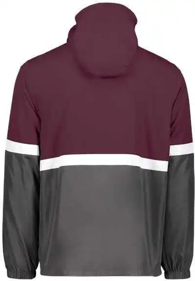 Holloway 229587 Turnabout Reversible Hooded Jacket - Maroon Carbon
