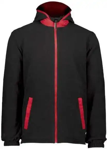 Holloway 229587 Turnabout Reversible Hooded Jacket - Scarlet Black
