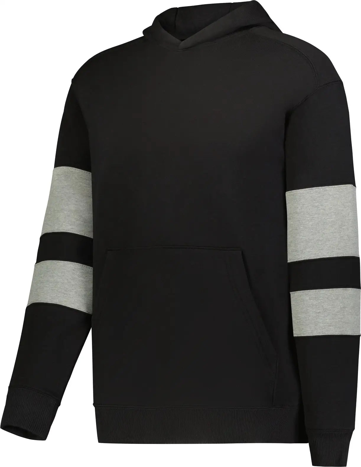 Holloway 229676 Youth Jackson Way Hoodie - Black Charcoal Heather