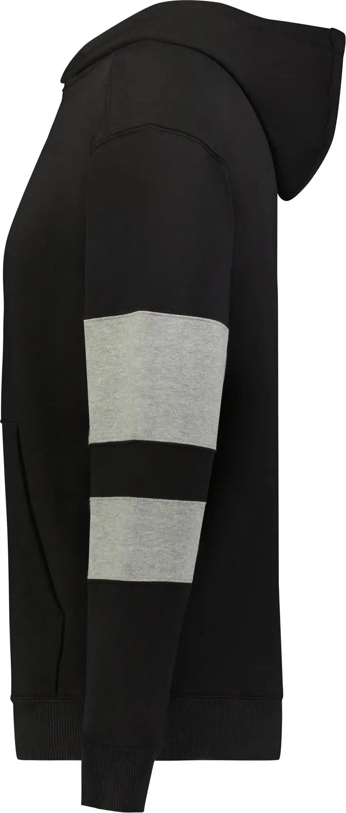 Holloway 229676 Youth Jackson Way Hoodie - Black Charcoal Heather