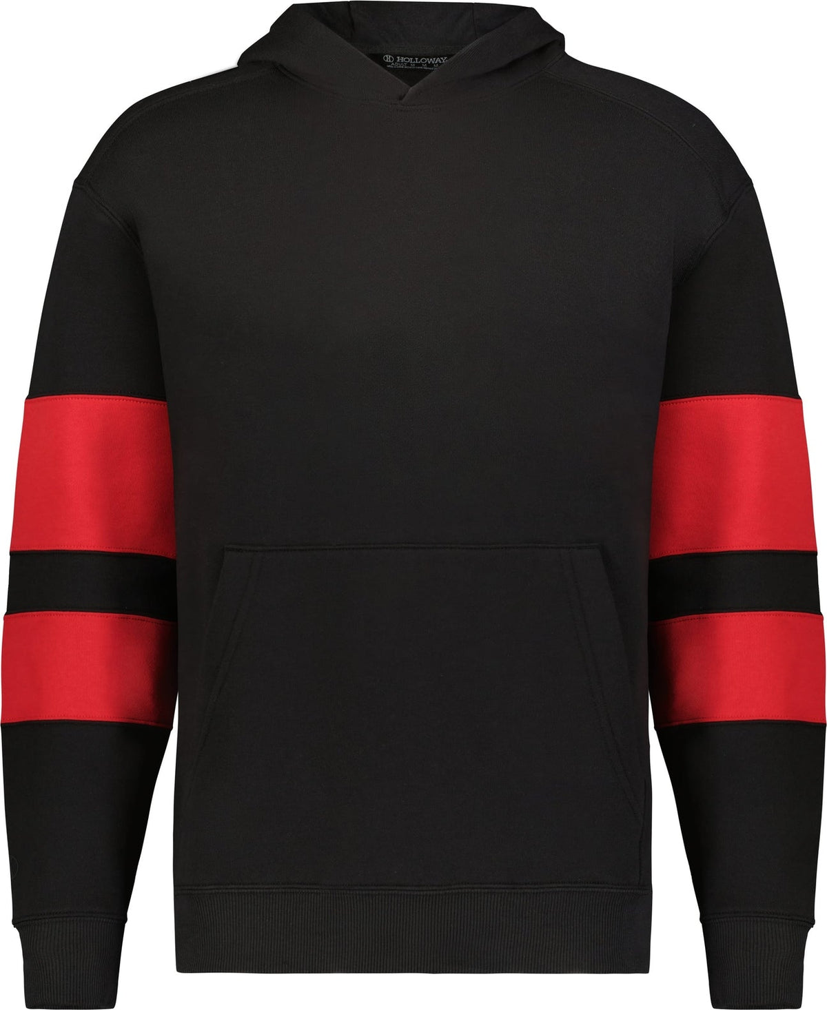 Holloway 229676 Youth Jackson Way Hoodie - Black Scarlet
