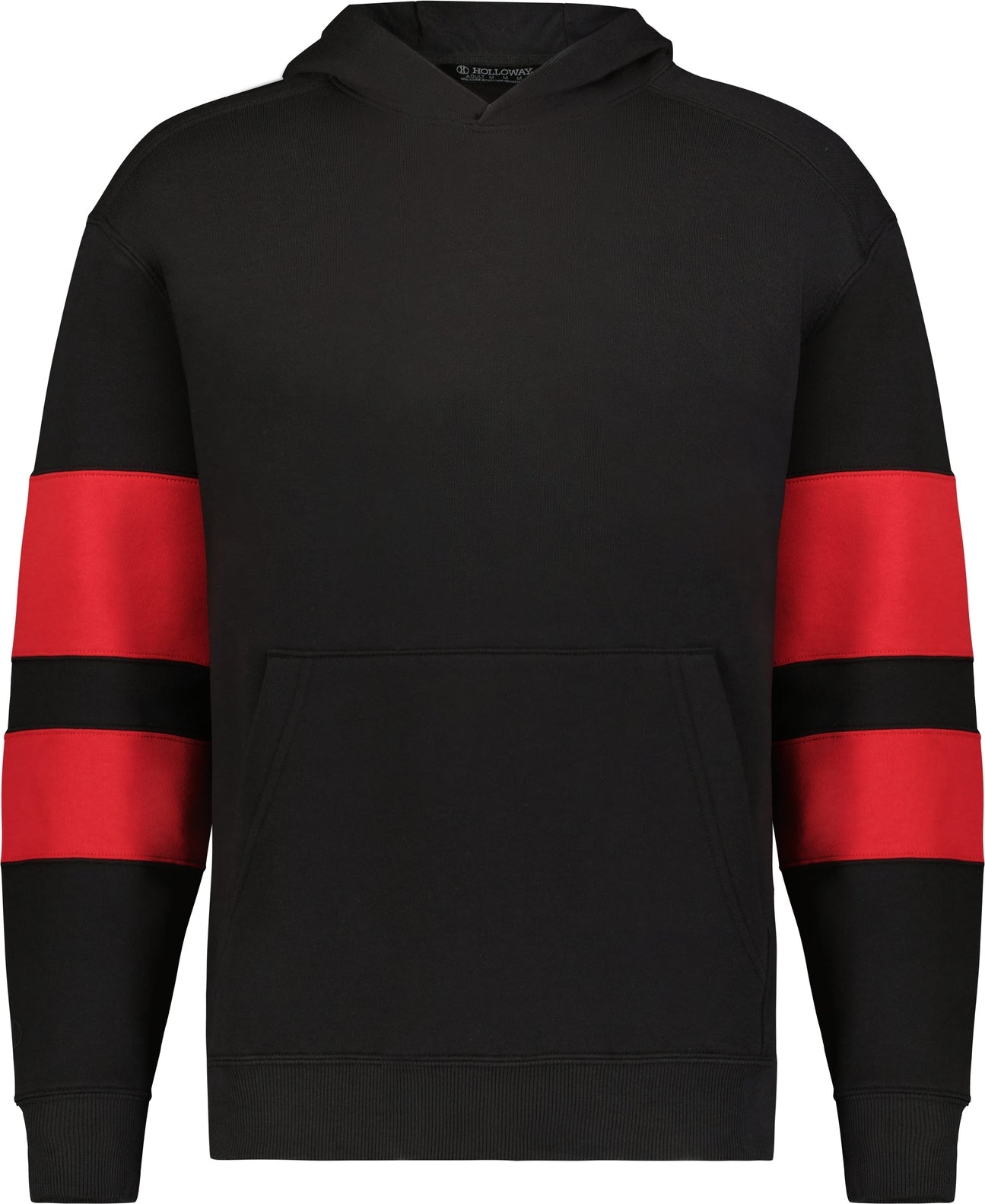 Holloway 229676 Youth Jackson Way Hoodie - Black Scarlet - Red / s
