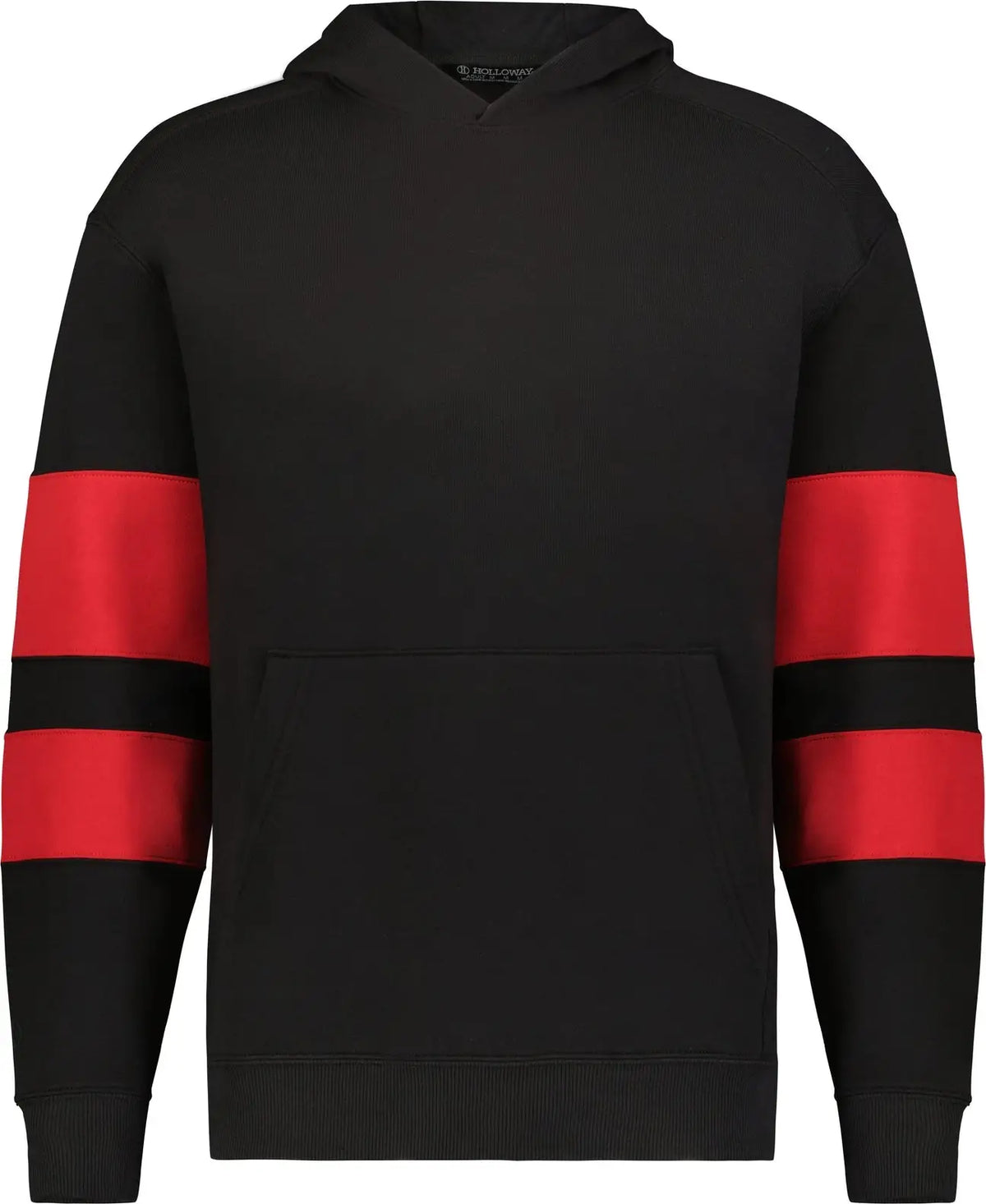 Holloway 229676 Youth Jackson Way Hoodie - Black Scarlet