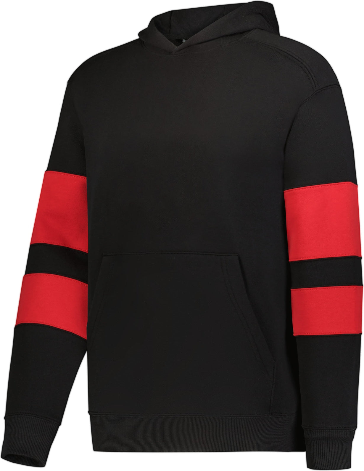 Holloway 229676 Youth Jackson Way Hoodie - Black Scarlet - Red / s
