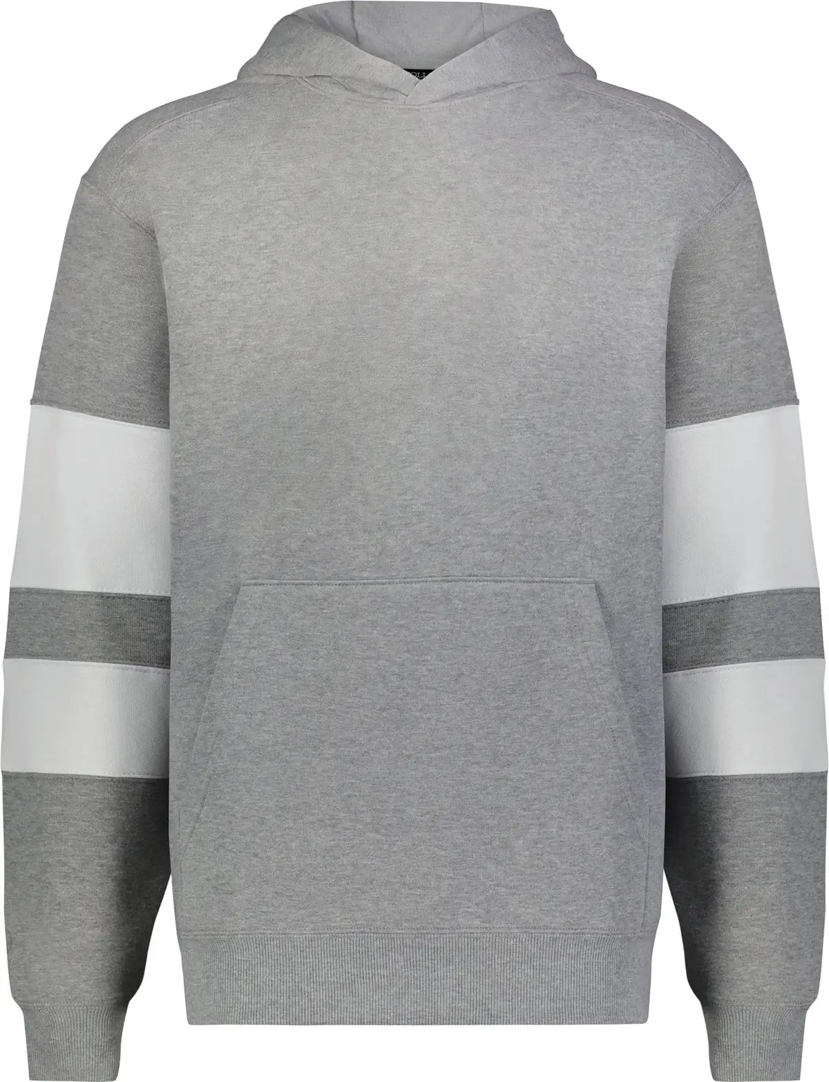 Holloway 229676 Youth Jackson Way Hoodie - Charcoal Heather White