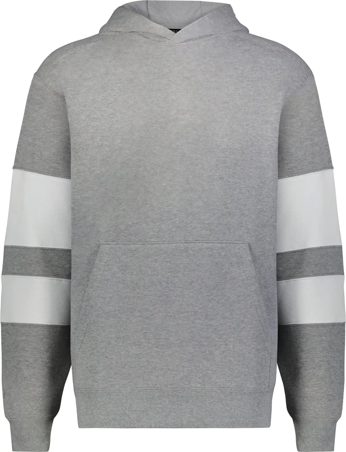 Holloway 229676 Youth Jackson Way Hoodie - Charcoal Heather White - Dark Gray / s