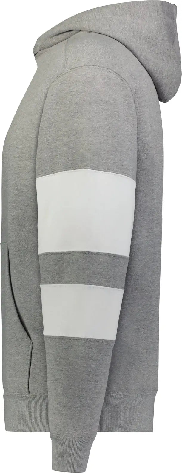 Holloway 229676 Youth Jackson Way Hoodie - Charcoal Heather White