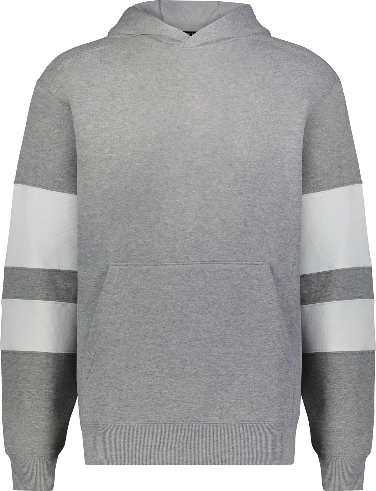 Holloway 229676 Youth Jackson Way Hoodie - Charcoal Heather White