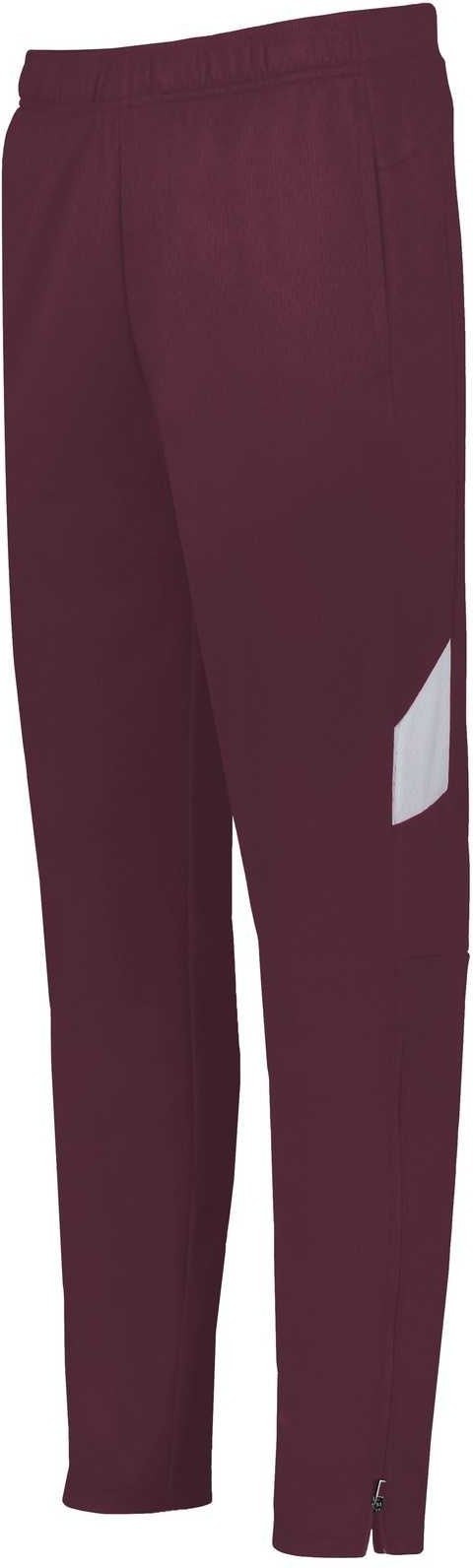 Holloway 229680 Youth Limitless Pant - Maroon White