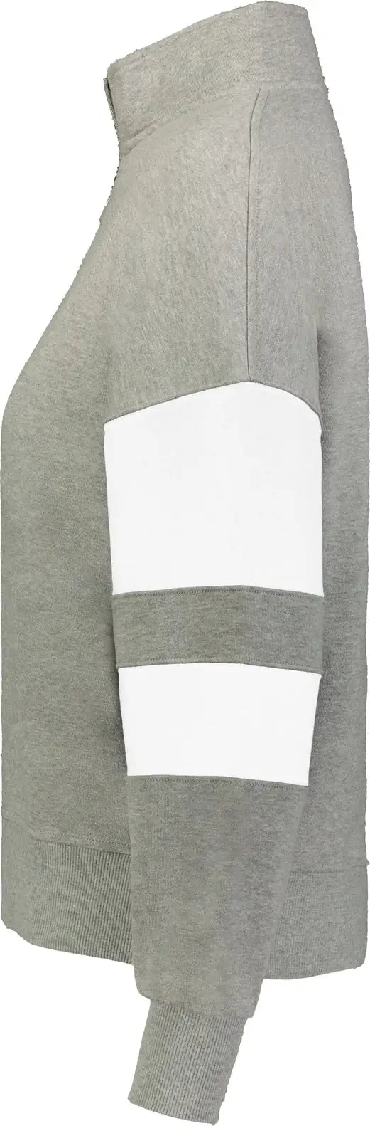 Holloway 229758 Jackson Way Ladies 1/4-zip Pullover - Charcoal Heather White