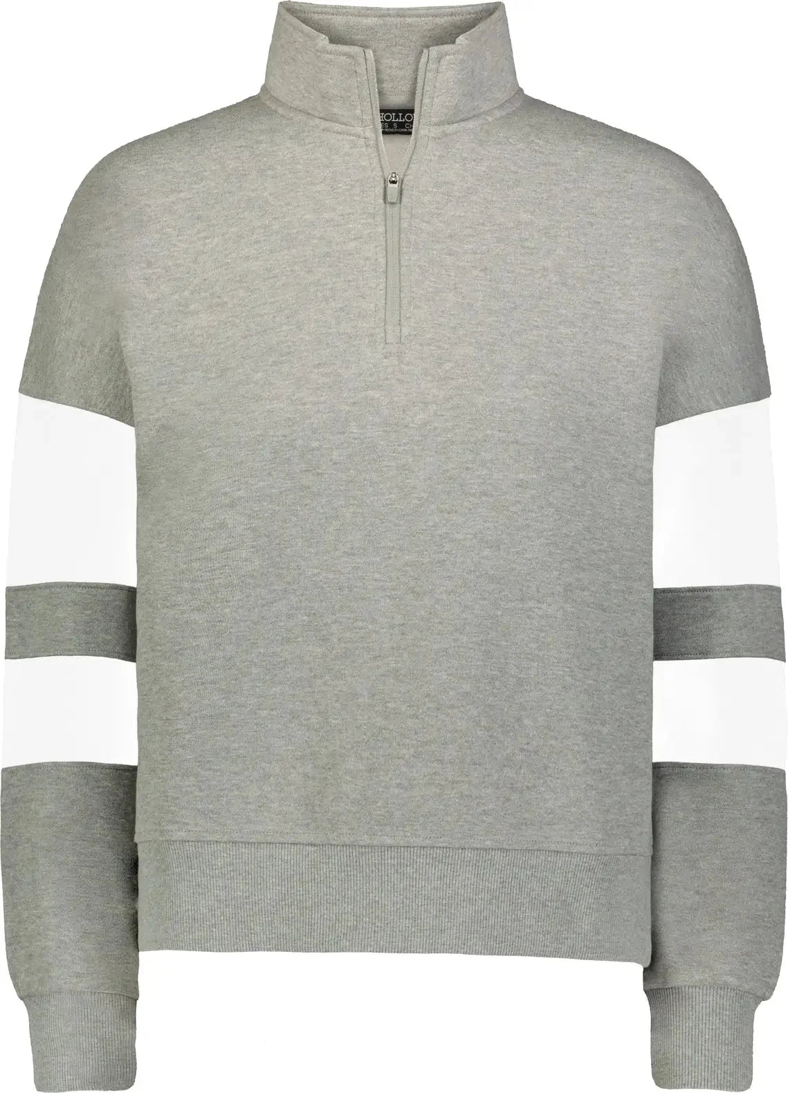 Holloway 229758 Jackson Way Ladies 1/4-zip Pullover - Charcoal Heather White