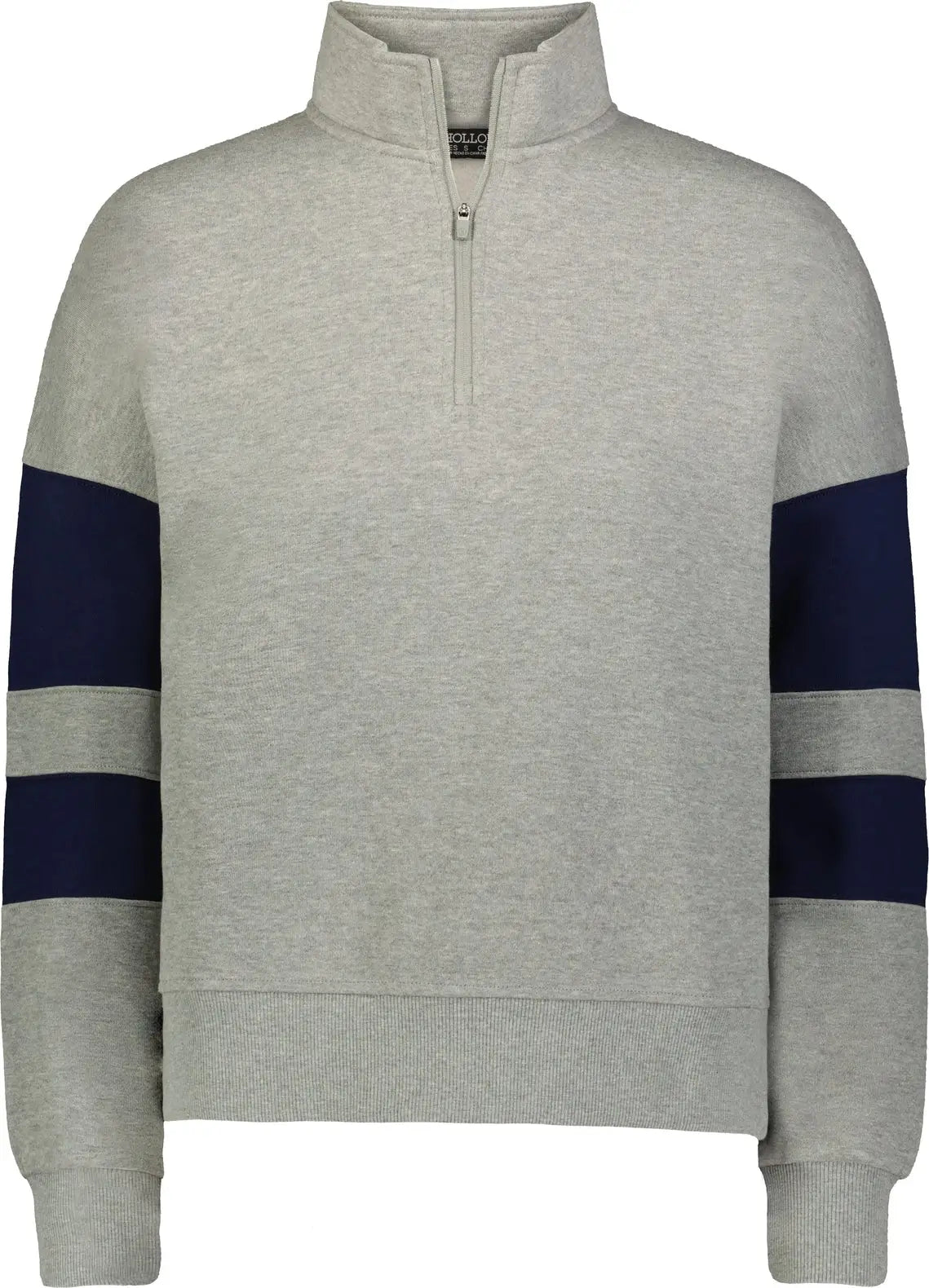 Holloway 229758 Jackson Way Ladies 1/4-zip Pullover - Charcoal Heather Navy