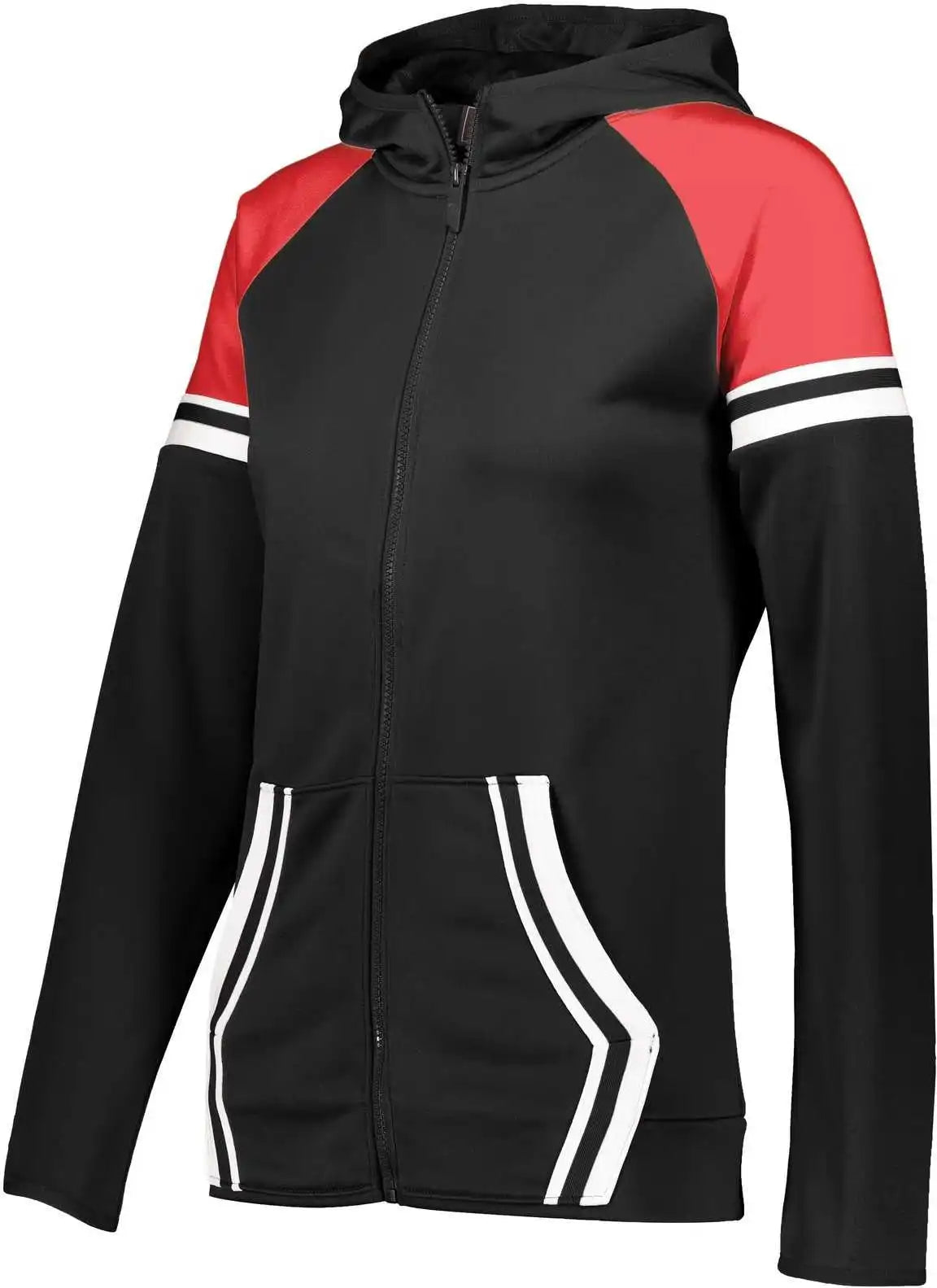 Holloway 229761 Ladies Retro Grade Jacket - Black Scarlet