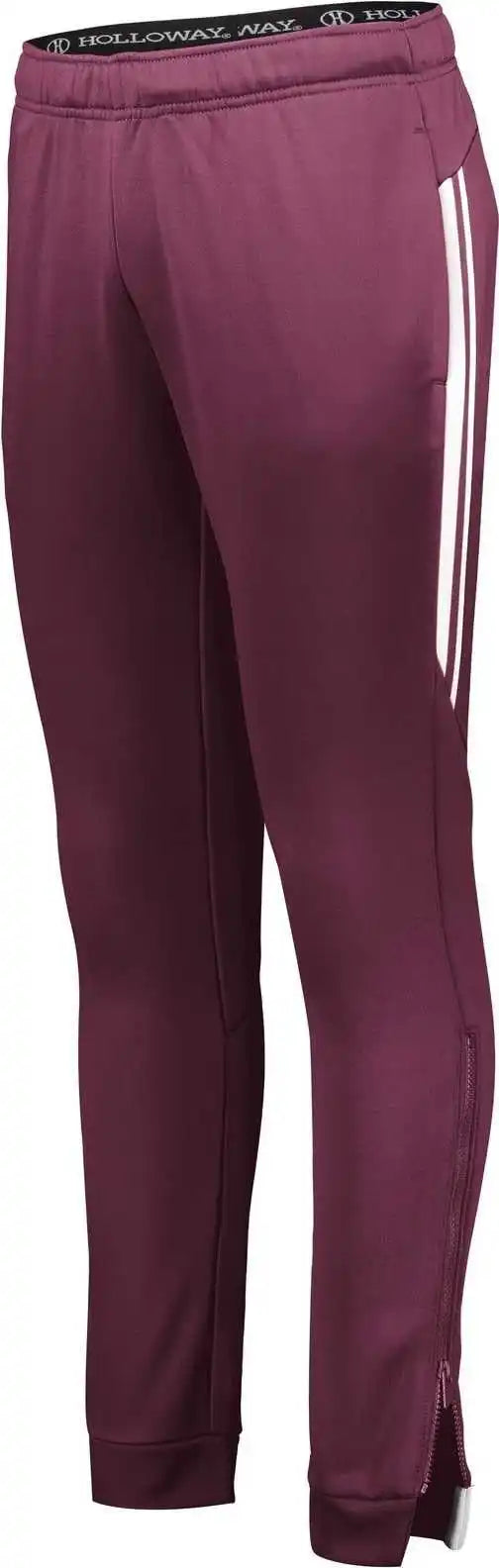 Holloway 229762 Ladies Retro Grade Pant - Maroon White