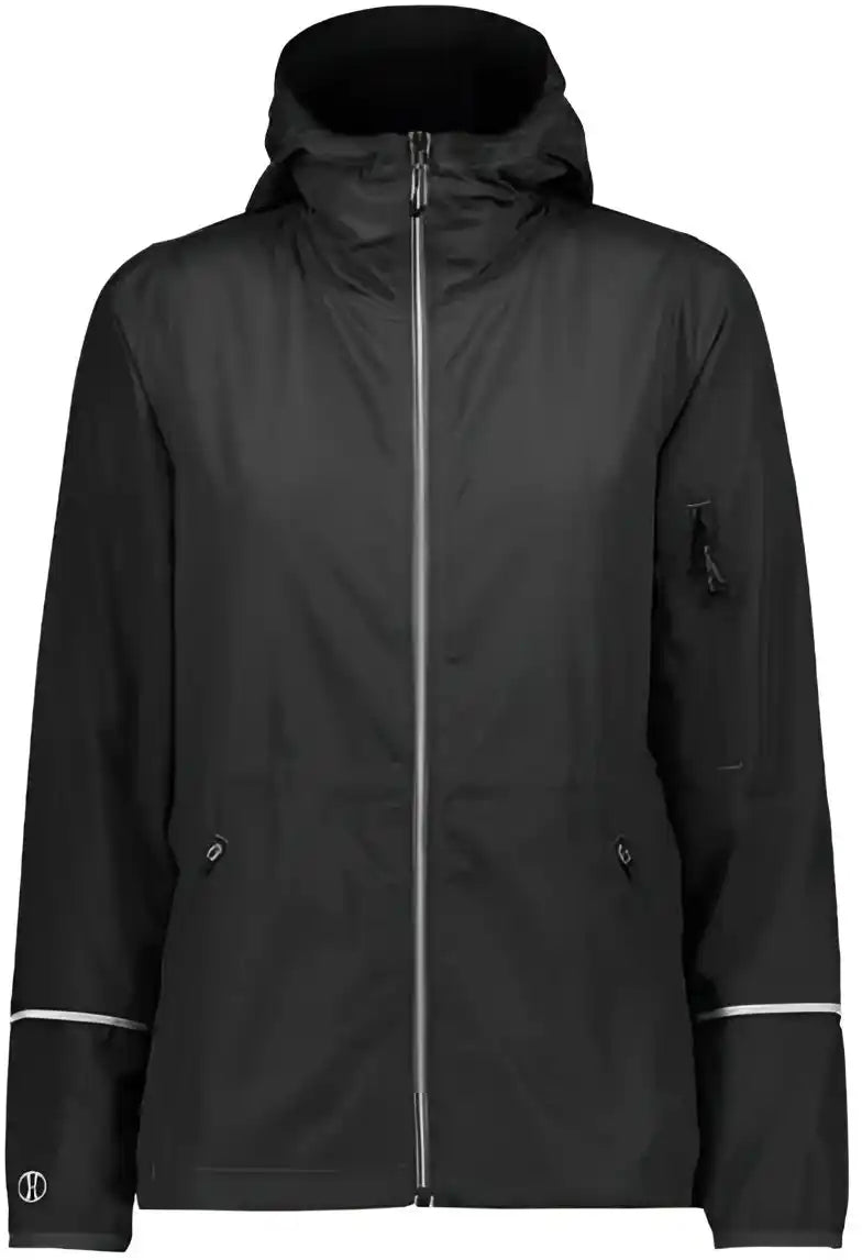 Holloway 229782 Women’s Packable Hooded Jacket - Black