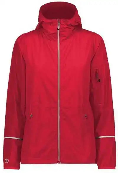 Holloway 229782 Women’s Packable Hooded Jacket - Scarlet