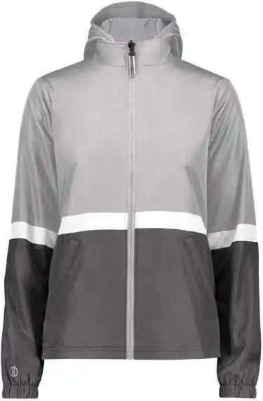 Holloway 229787 Women’s Turnabout Reversible Hooded Jacket - Athletic Gray Carbon