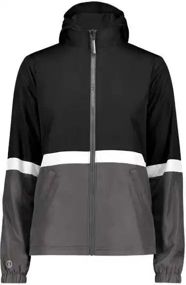 Holloway 229787 Women’s Turnabout Reversible Hooded Jacket - Black Carbon