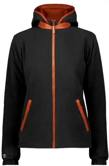 Holloway 229787 Women’s Turnabout Reversible Hooded Jacket - Orange Black