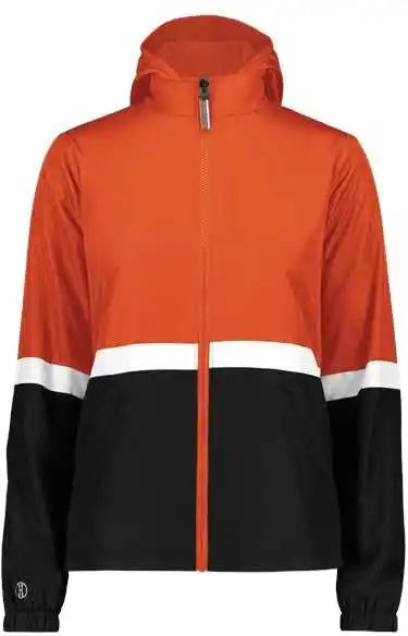 Holloway 229787 Women’s Turnabout Reversible Hooded Jacket - Orange Black