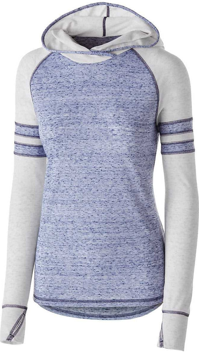 Holloway 229949 Girls Advocate Hoodie - Navy Silver