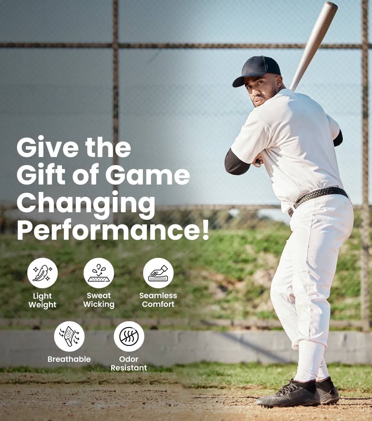 Homerun Men’s Full Length Baseball Pants with Piping (gray)