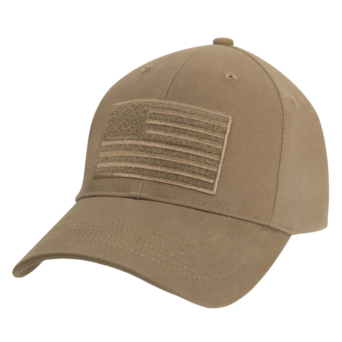 Hook & Loop U.s. Flag Low Profile Cap - Coyote Brown