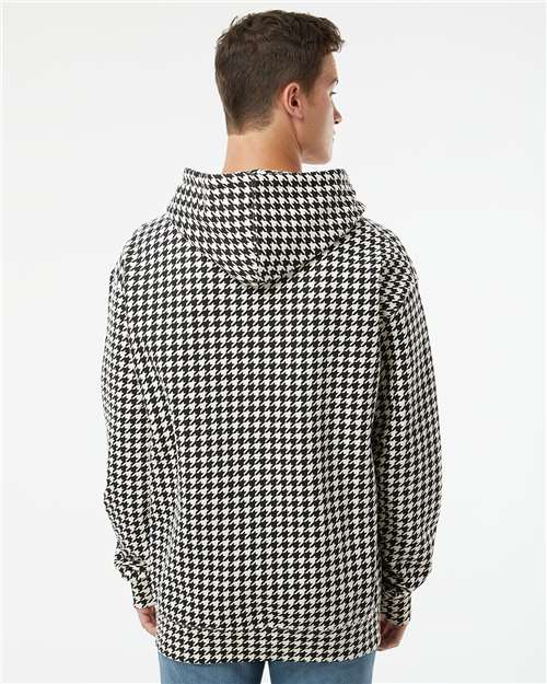 Houndstooth Heavyweight Hooded Sweatshirt - IND4000