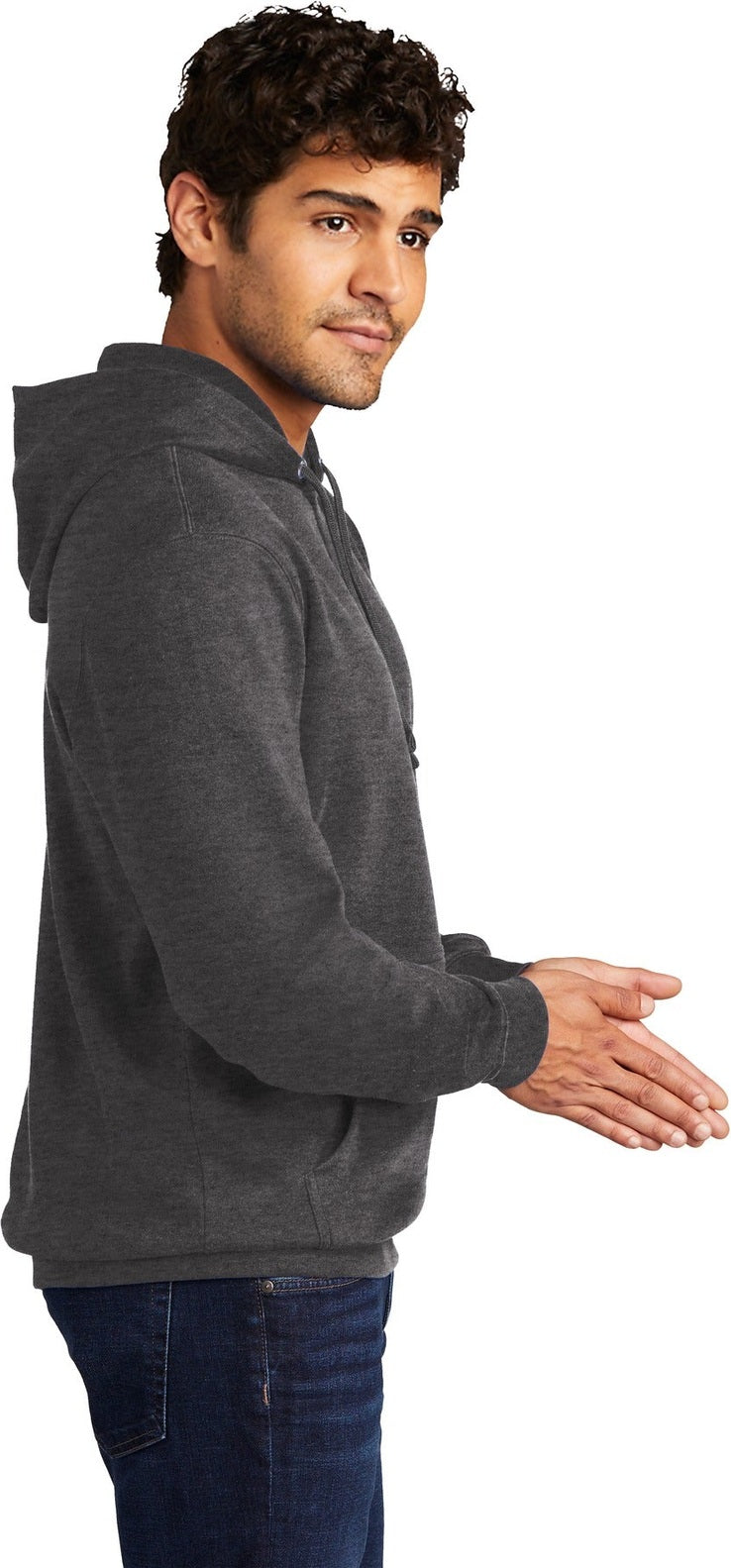 Ht Charcoal District V.I.T. Fleece Hoodie DT6100