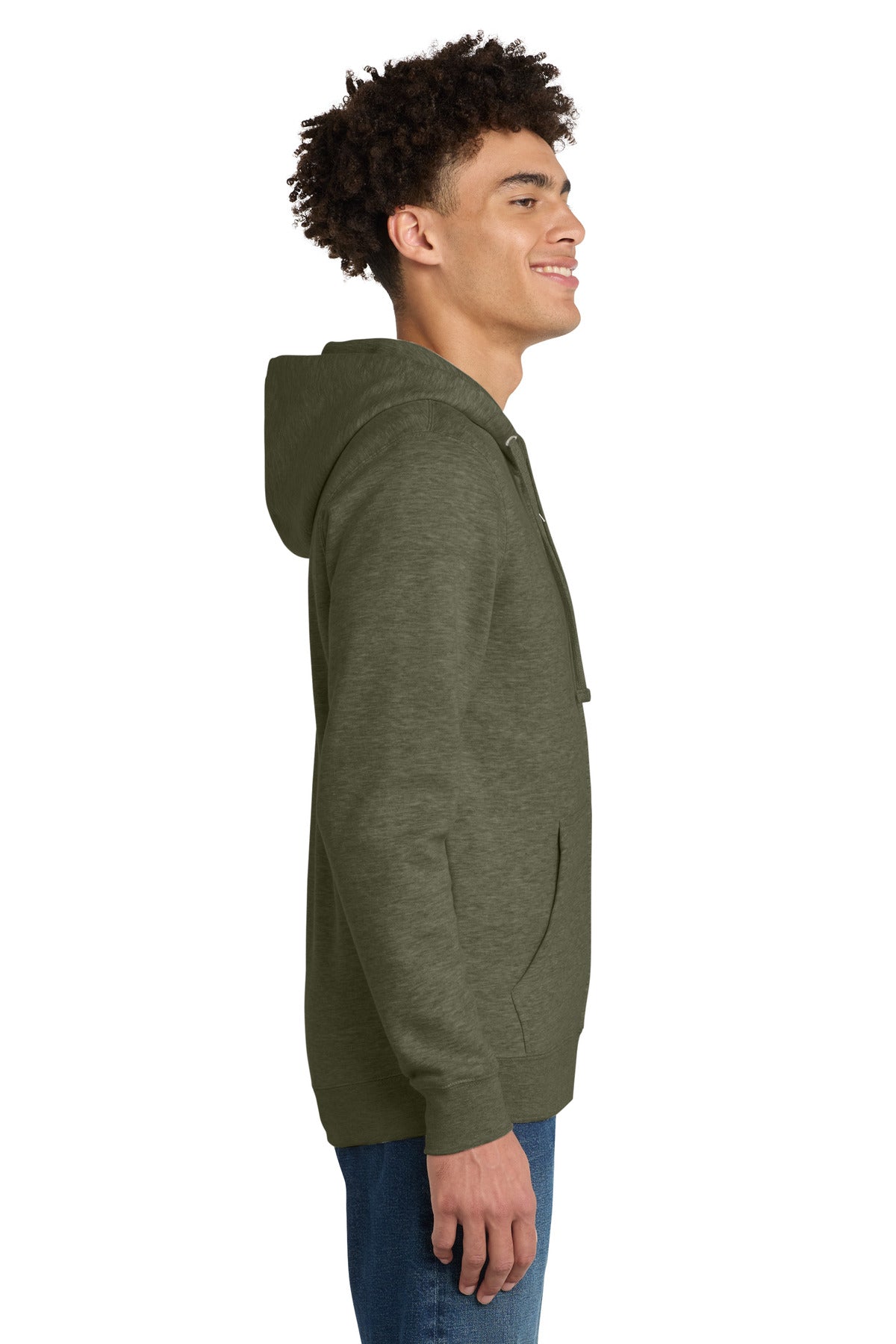 Ht Olive District V.I.T. Fleece Full-Zip Hoodie DT6102