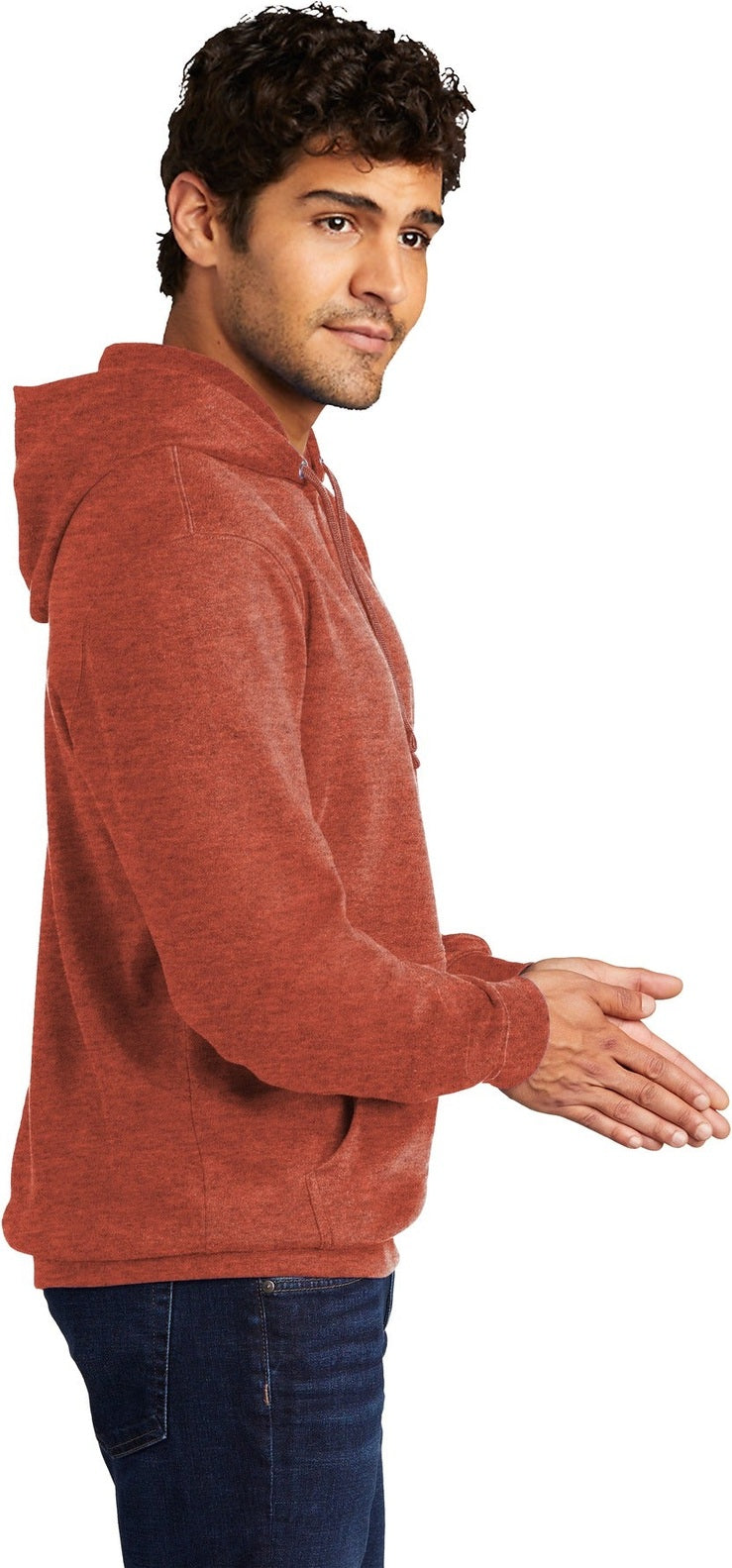 Ht Russet District V.I.T. Fleece Hoodie DT6100