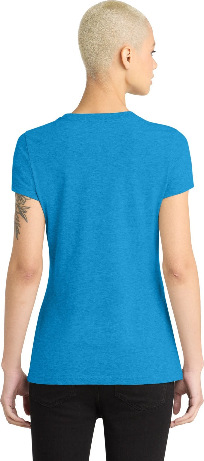 Hthr Brt Turqu District Women's Perfect Blend CVC Tee. DM108L