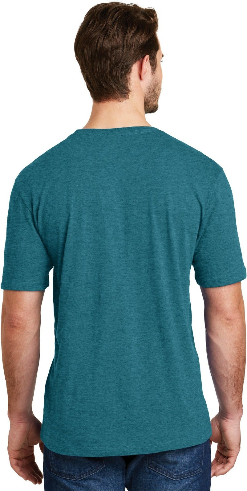 Hthr Teal District Perfect Blend CVC Tee. DM108